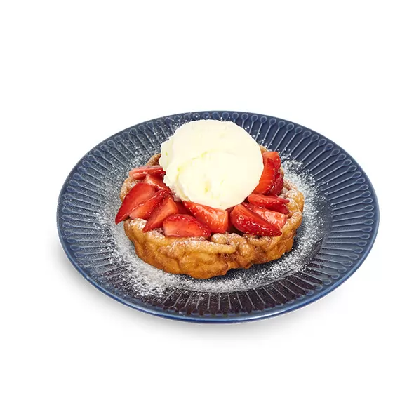 Strawberry Funnel Cake